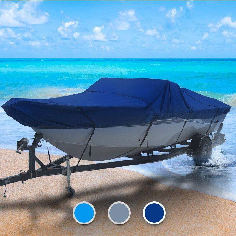 Navy Outdoor Trailerable Custom Fit Boat Cover V459071