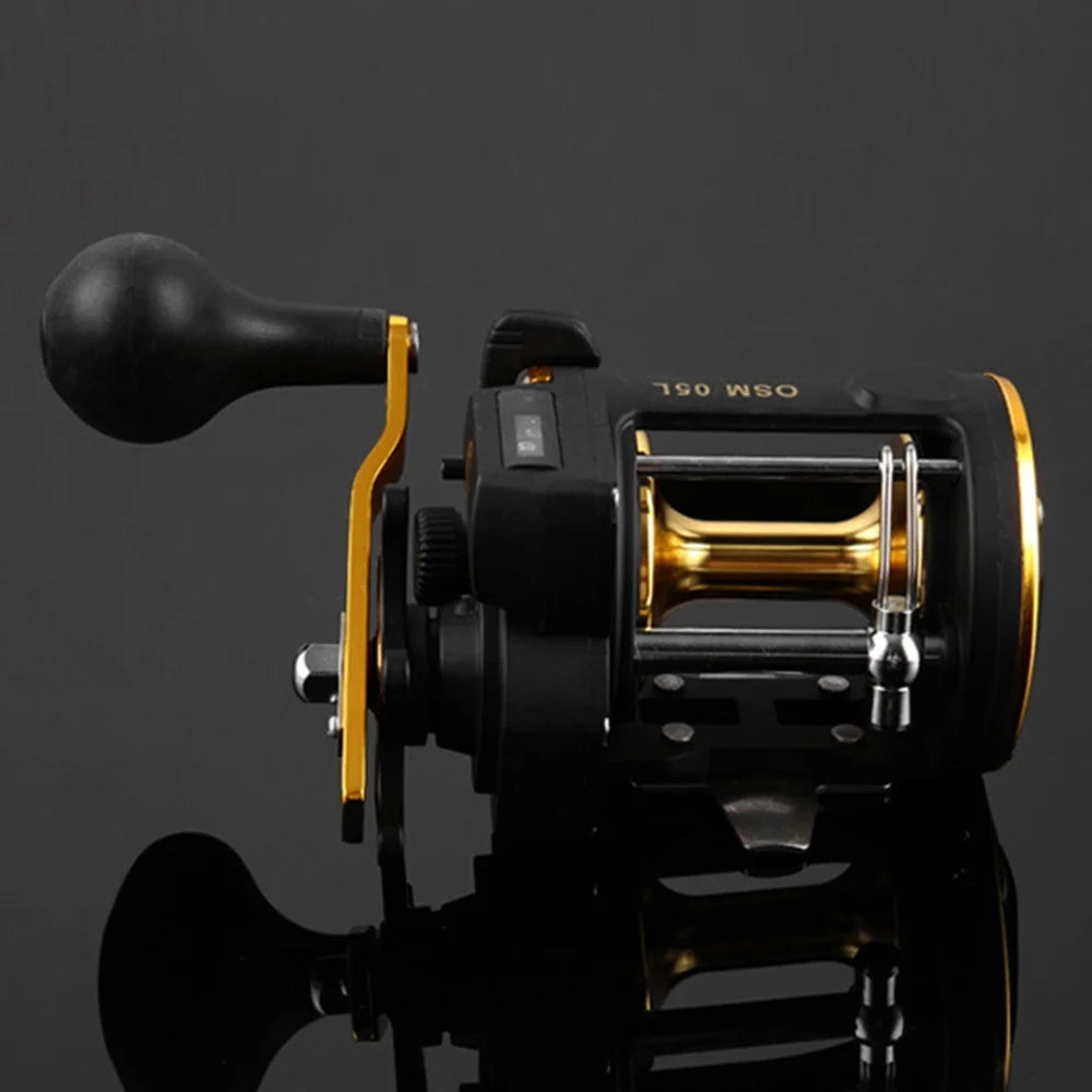 Metal Reinforced Base Trolling Fishing Reel G70560