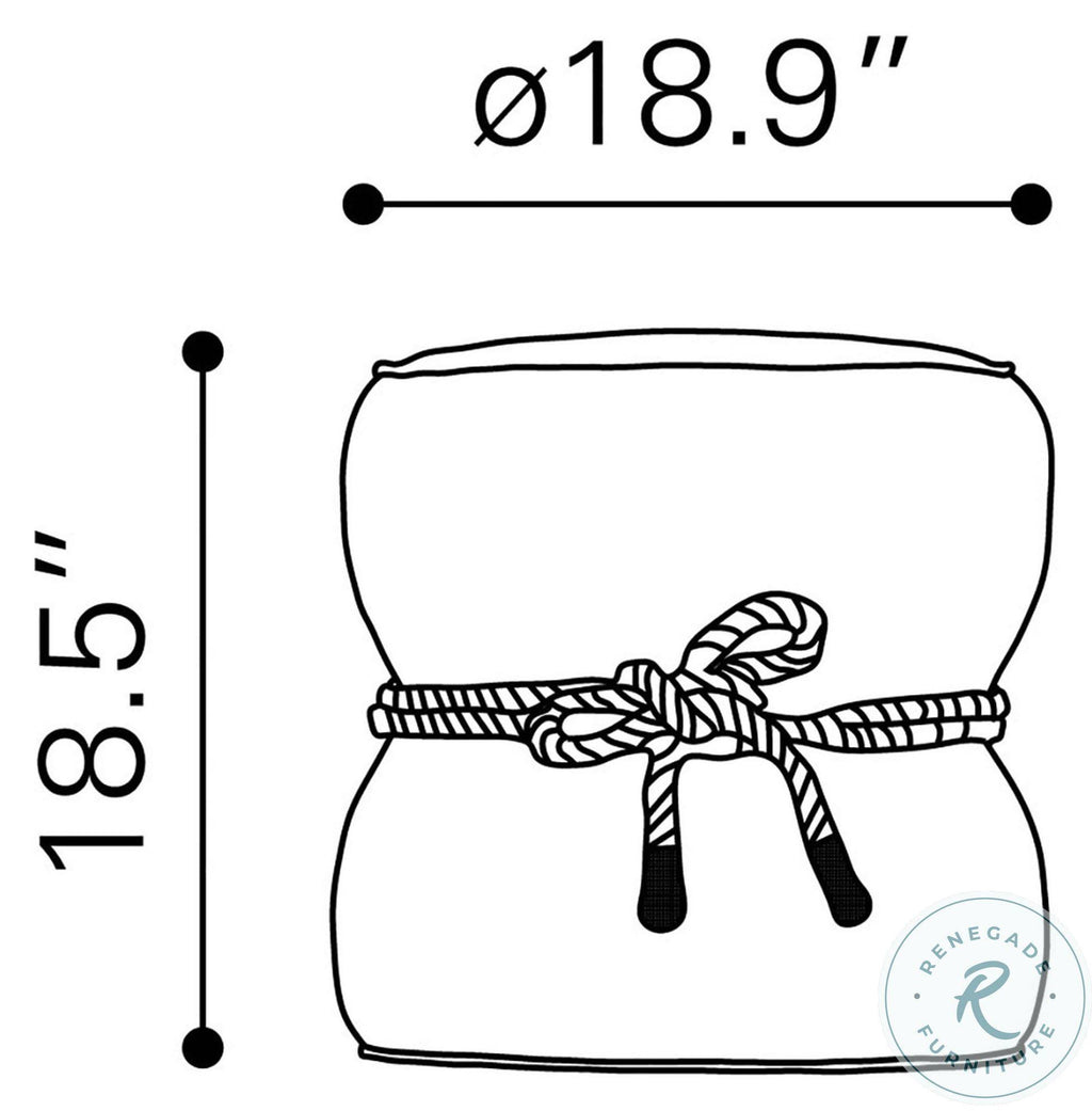 Orange Ottoman V5617