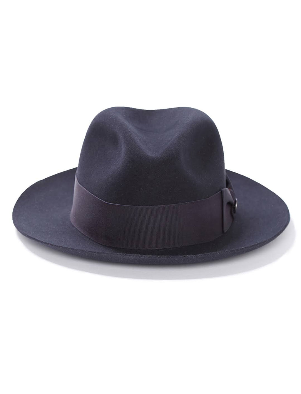 Navy Fur Felt Fedora Hat F231