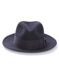 Navy Fur Felt Fedora Hat F231