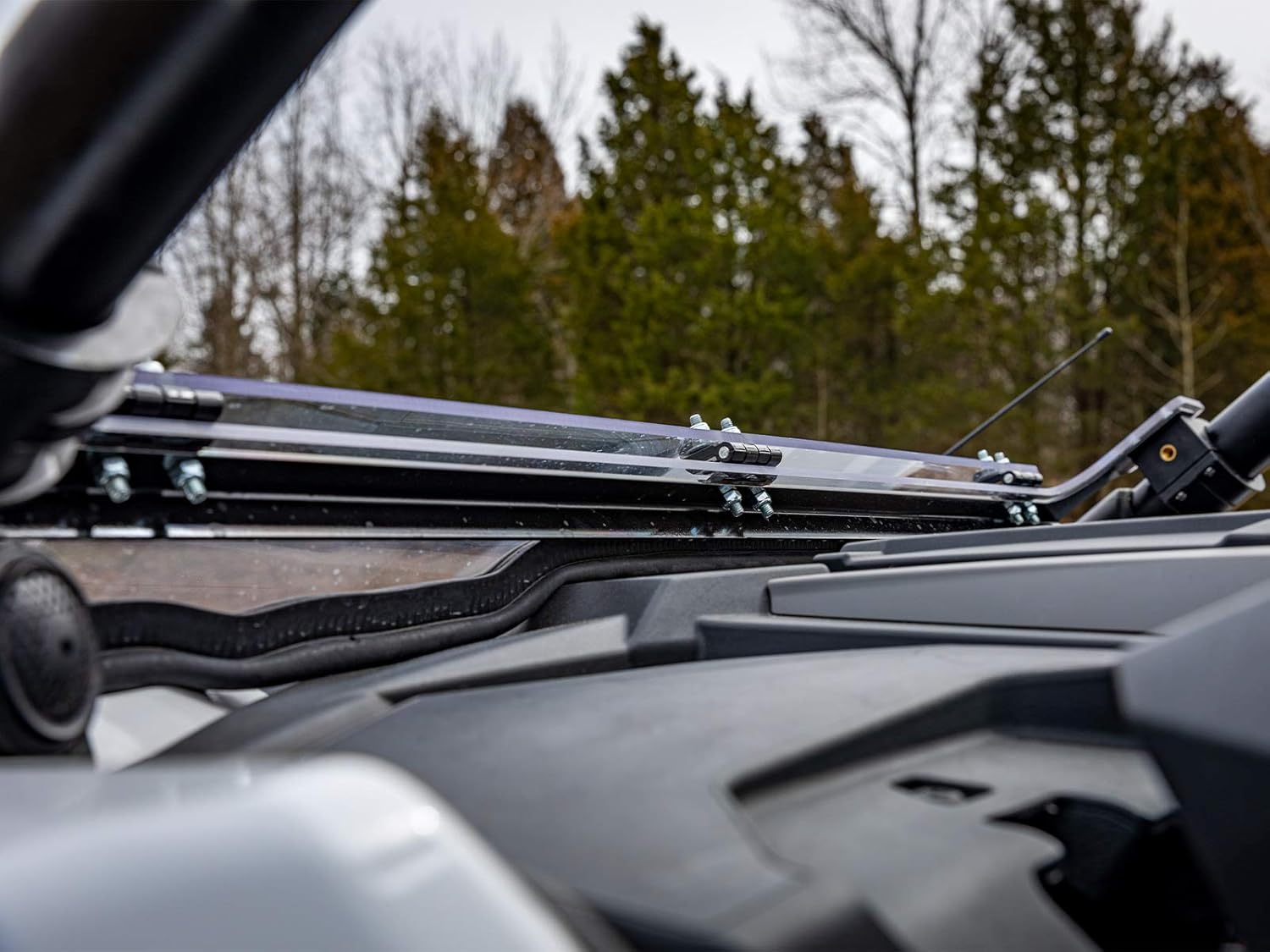 Scratch Resistant Flip Down Windshield, 1/4 Polycarbonate X618