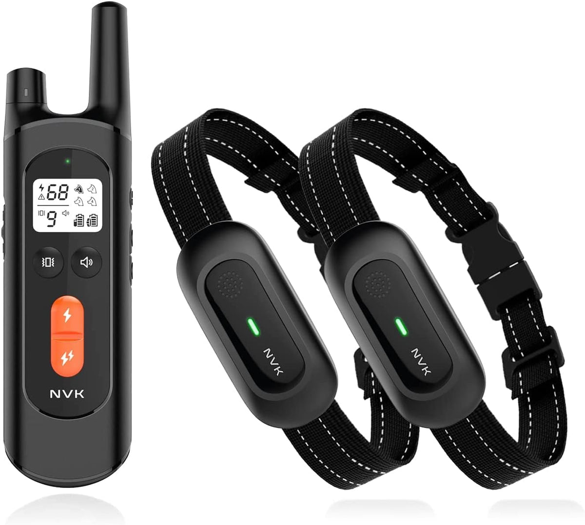 Rechargeable Dog Training Collar with Remote, 3 Modes, Waterproof, Pack of 2 T188