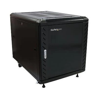 12U 36in Knock-Down Server Rack Cabinet with Casters R56953