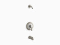 Bath and Shower Trim Set with NPT Spout, Vibrant Brushed Nickel Y117037