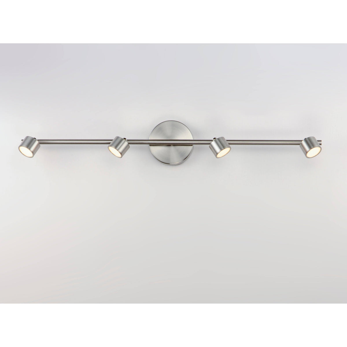 Satin Nickel 4-Light Fixed Rail Track Light U494020