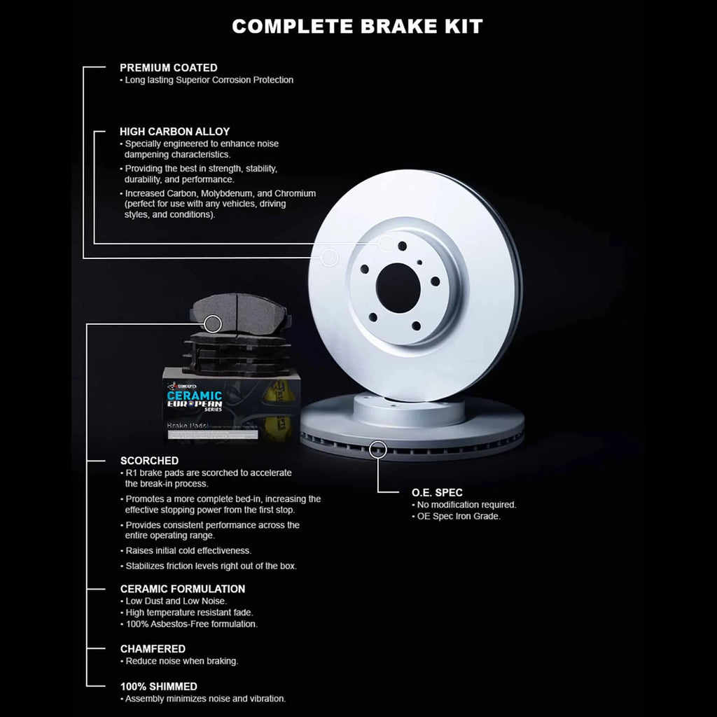 Front Brakes and Rotors Kit L4713