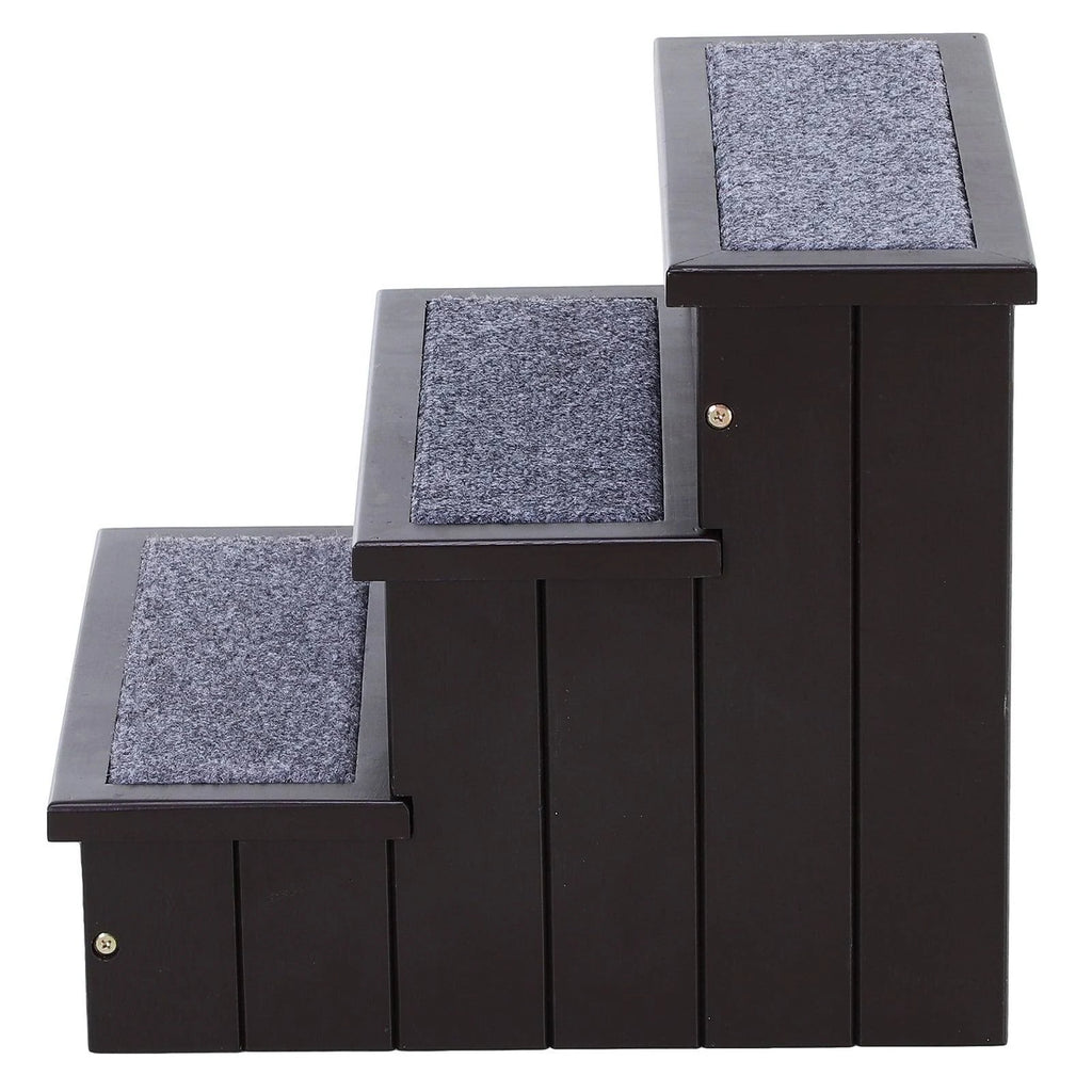 Brown Wooden Pet Stairs Ramp O49448