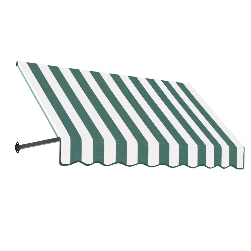 Forest/White Stripe Acrylic Fixed Awning E6485