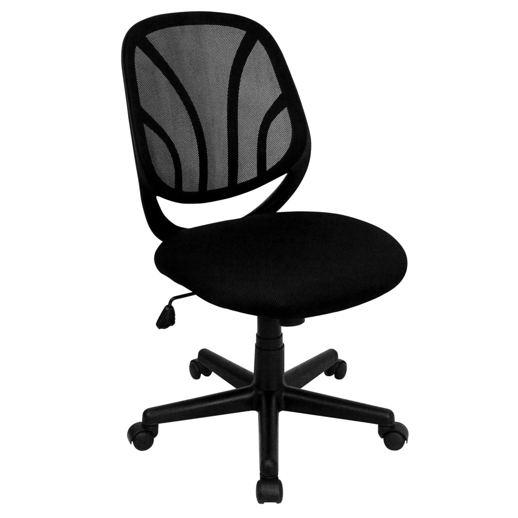 Black Mesh Swivel Task Office Chair N609872