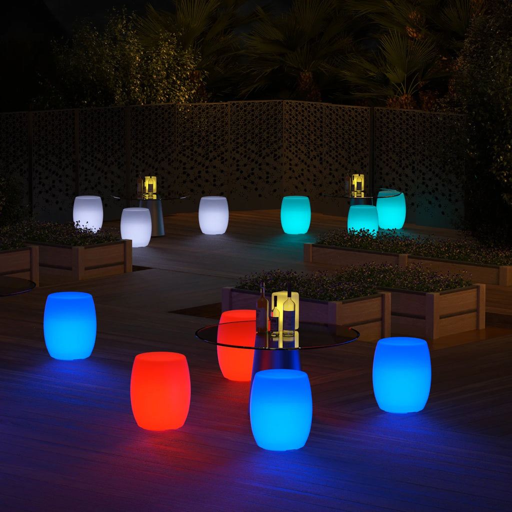 Barrel Shaped LED Bar Stool with Remote Control Z812415