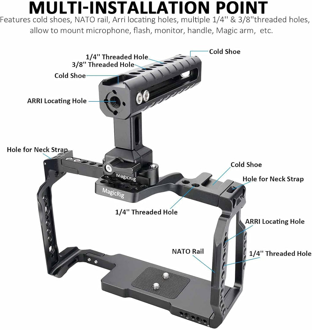 Camera Cage Rig with NATO Handle and NATO Rail C629051