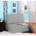 Silver Polyester Convertible Chair M648