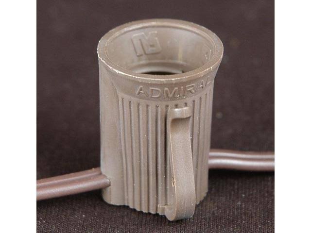 C7 Christmas Stringer Bulk Reel, Brown Wire, 12x22 Spacing, Candelabra Base C592864