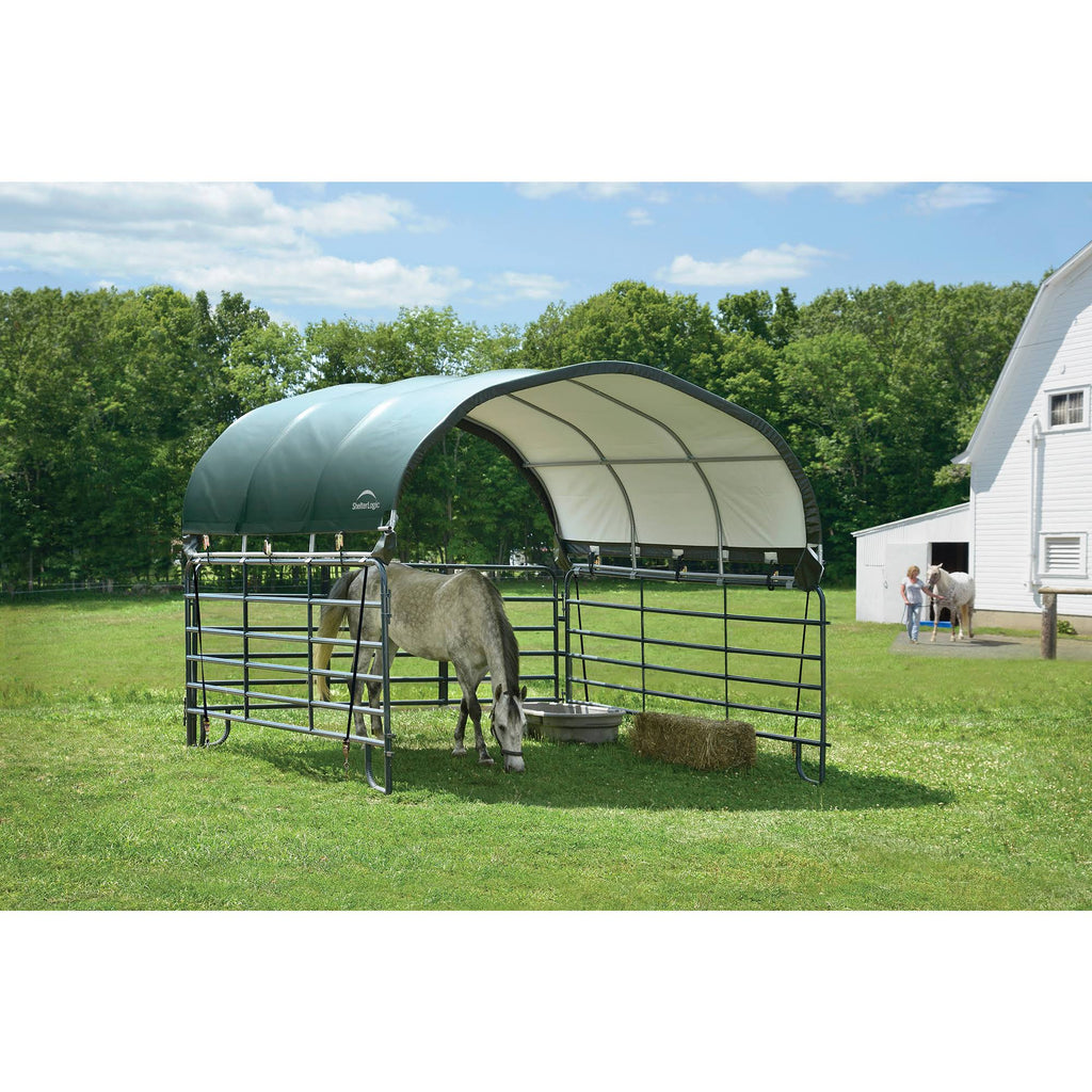 Green Round Corral Shelter Cover T4158