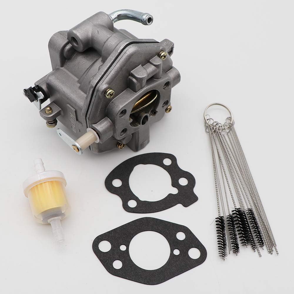 Carburetor with Carbon Dirt Jet Cleaner Tool Kit & Fuel Filter Mounting Gasket Pack of 2 V877779