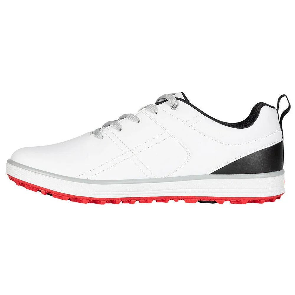 White Relaxed Comfort Fit Waterproof Golf Shoes W967807