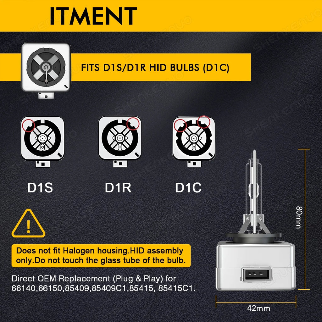 D3S HID Xenon Headlight Bulbs White B3201