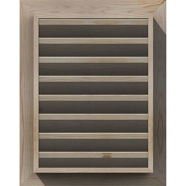 28-in W x 22-in H Vertical Gable Vent Unfinished Smooth Pine K343354