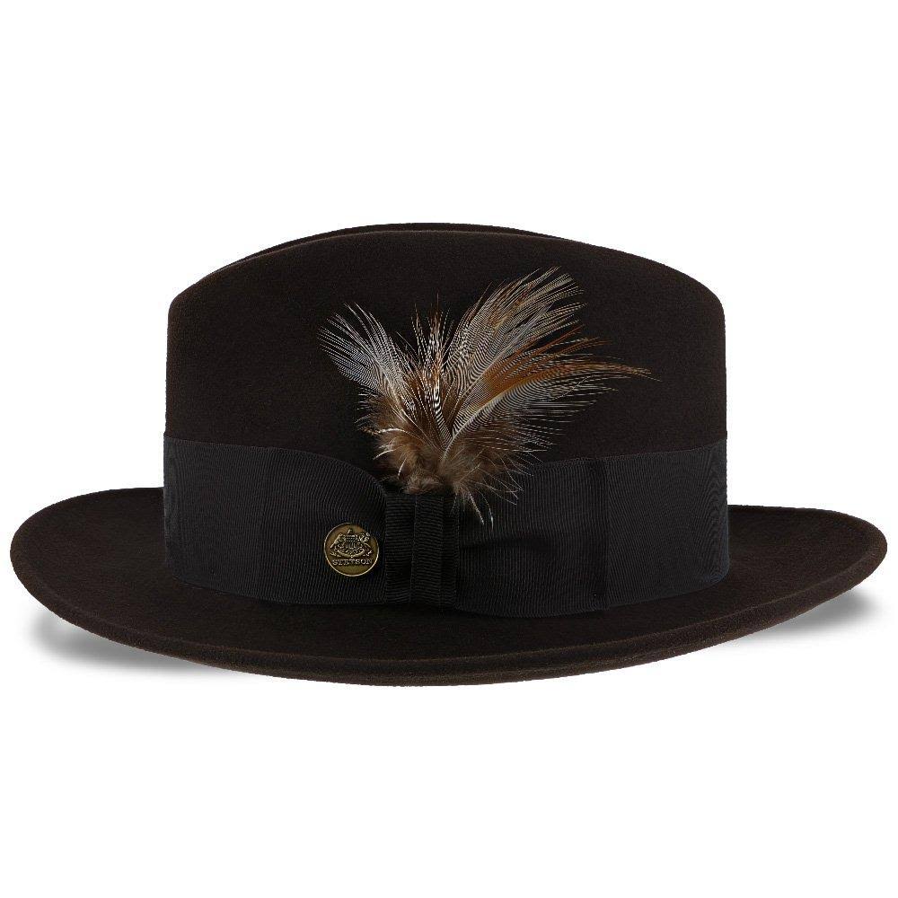 Caribou Fur Felt Fedora Hat Size 7 1/8 C5673