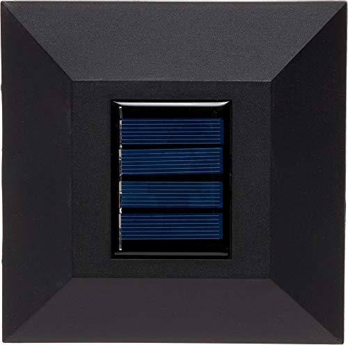 12 Pack Solar Powered 10 Lumen Post Cap Light (Black) Z829871