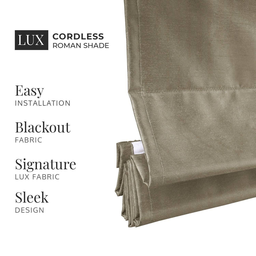 Brown Blackout Roman Shade 29 inchw x 64 inchh K938473