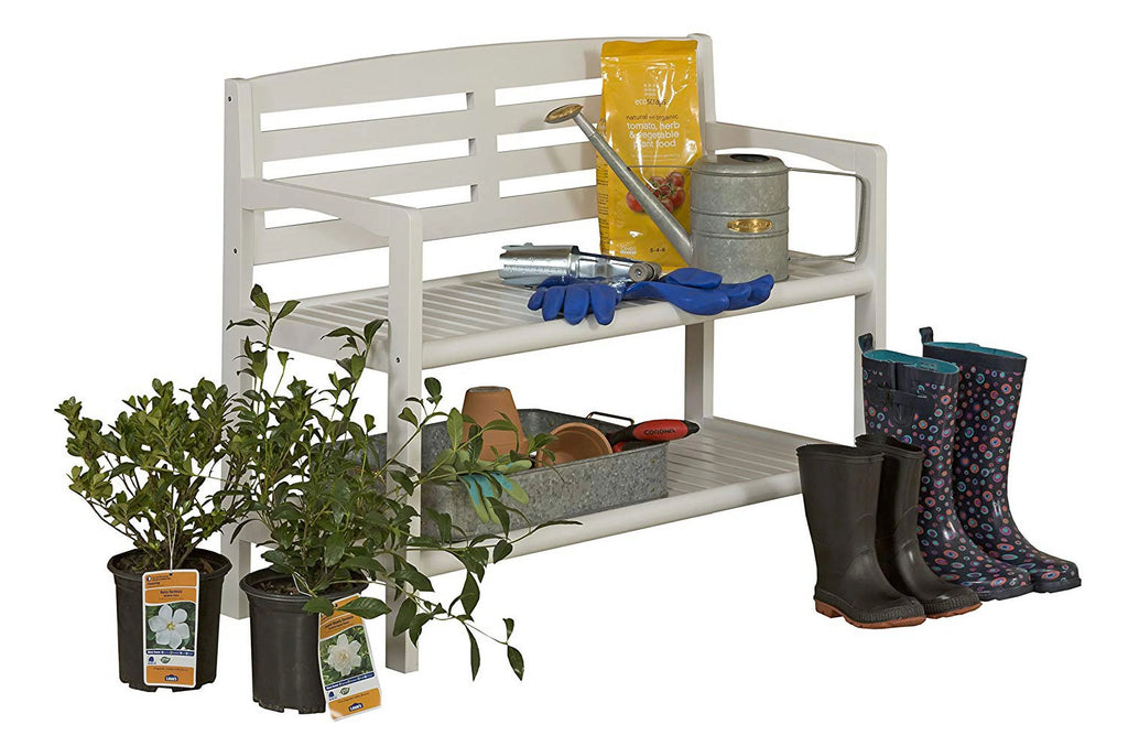 Solid Birch Wood Bench with Back Z405