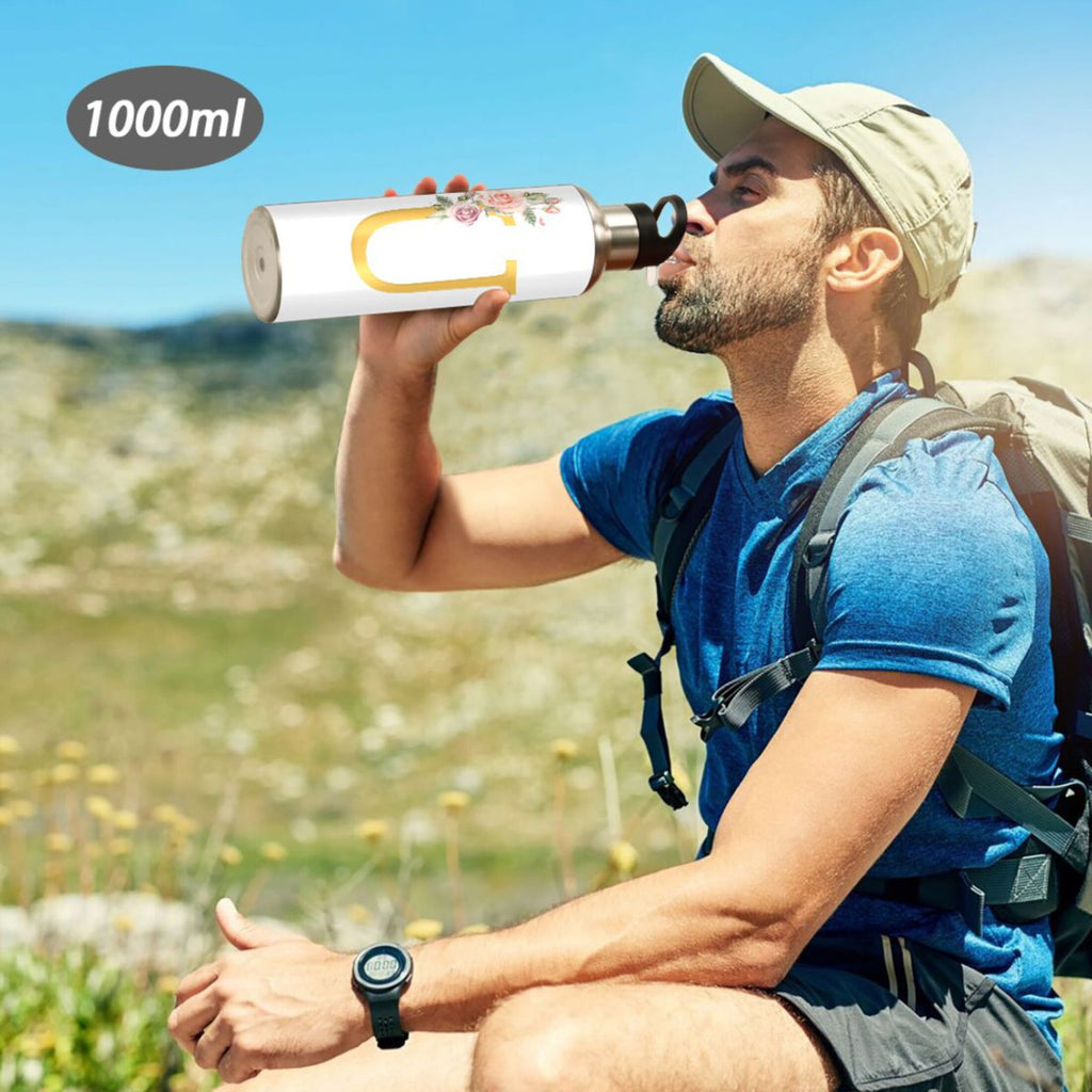 Stainless Steel Insulated Water Bottle with Straw Lid S37441