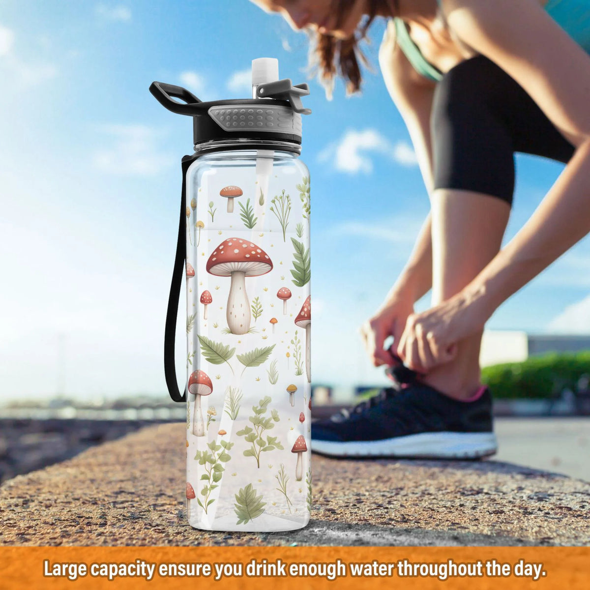32oz Tritan Water Bottle with Straw B9654