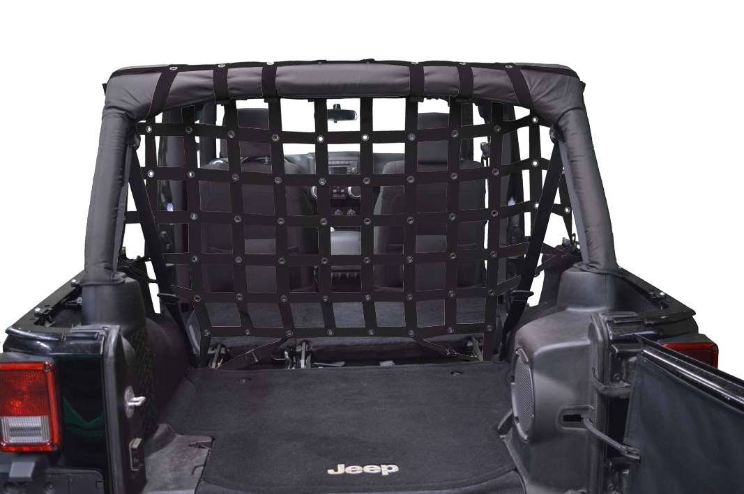 Black Full Cargo/Pet Divider for Jeep Wrangler V19001