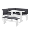 Charcoal Breakfast Nook Set Q3366
