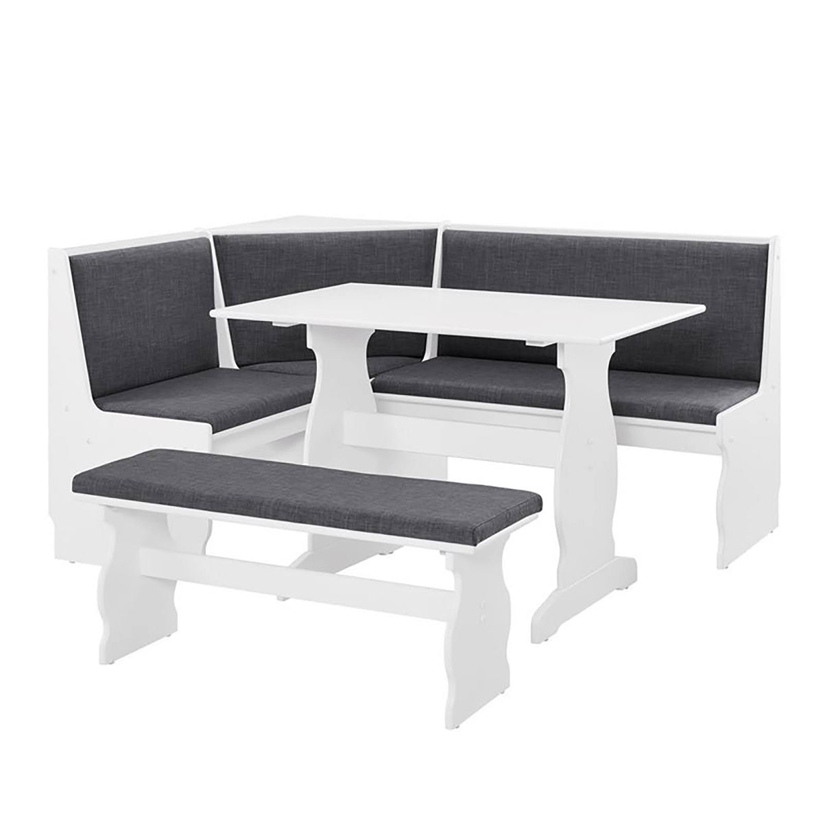 Charcoal Breakfast Nook Set Q3366