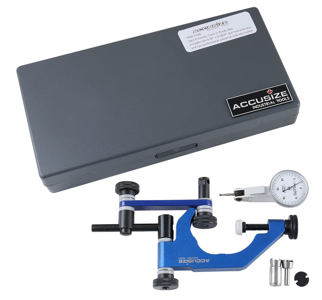 0.03'' by 0.0005'' Dial Test Indicator with Universal Indicator Holder P3551