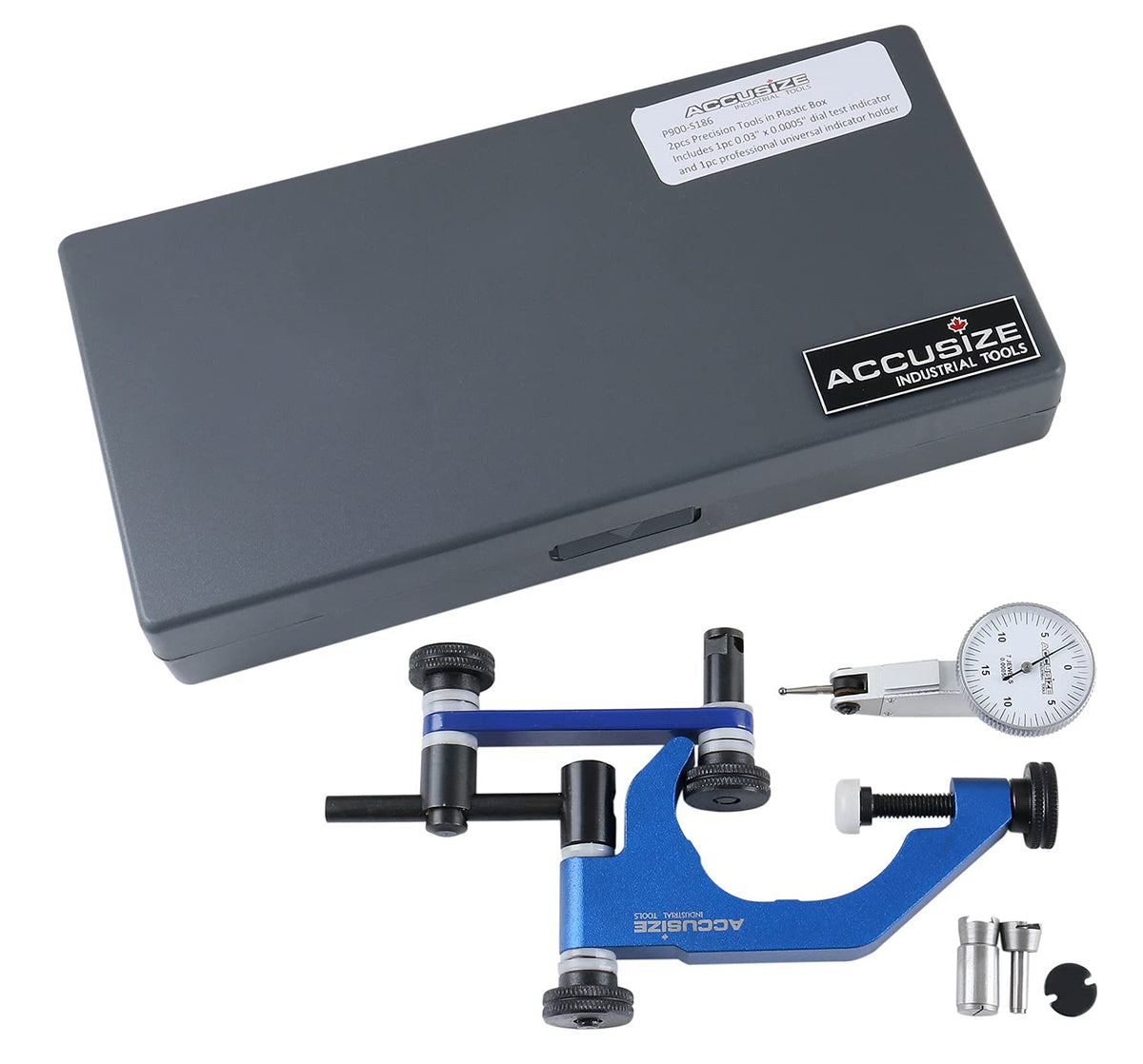 0.03'' by 0.0005'' Dial Test Indicator with Universal Indicator Holder P3551