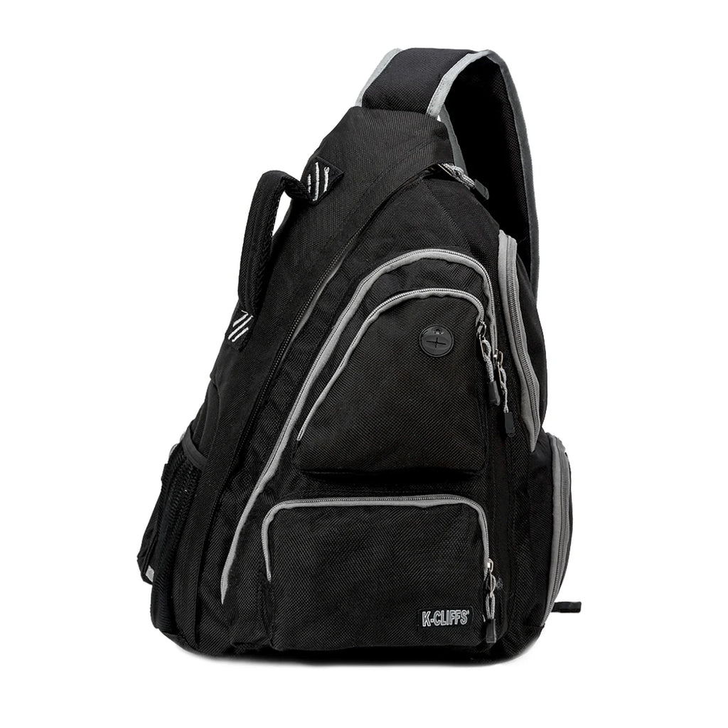 Black Polyester Sling Backpack L33011