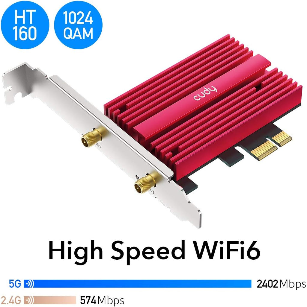 AX3000 WiFi 6 PCIe Card with Bluetooth 5.0 Z48188