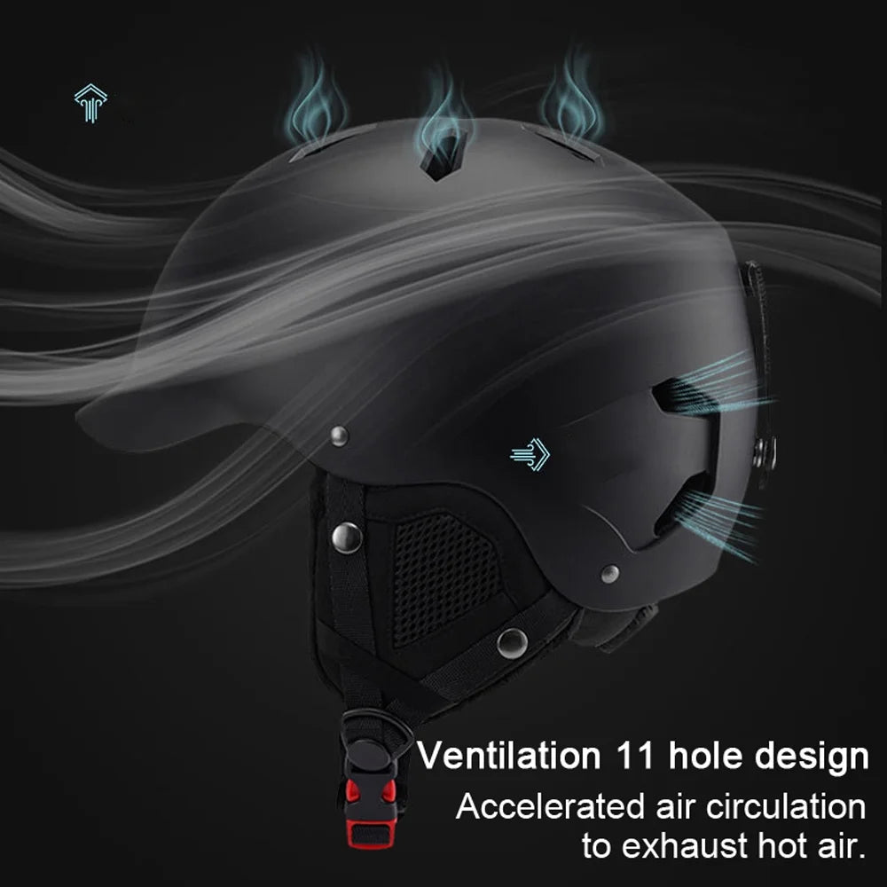 Winter Warm Cycling Helmets with Adjustable Safety G263108
