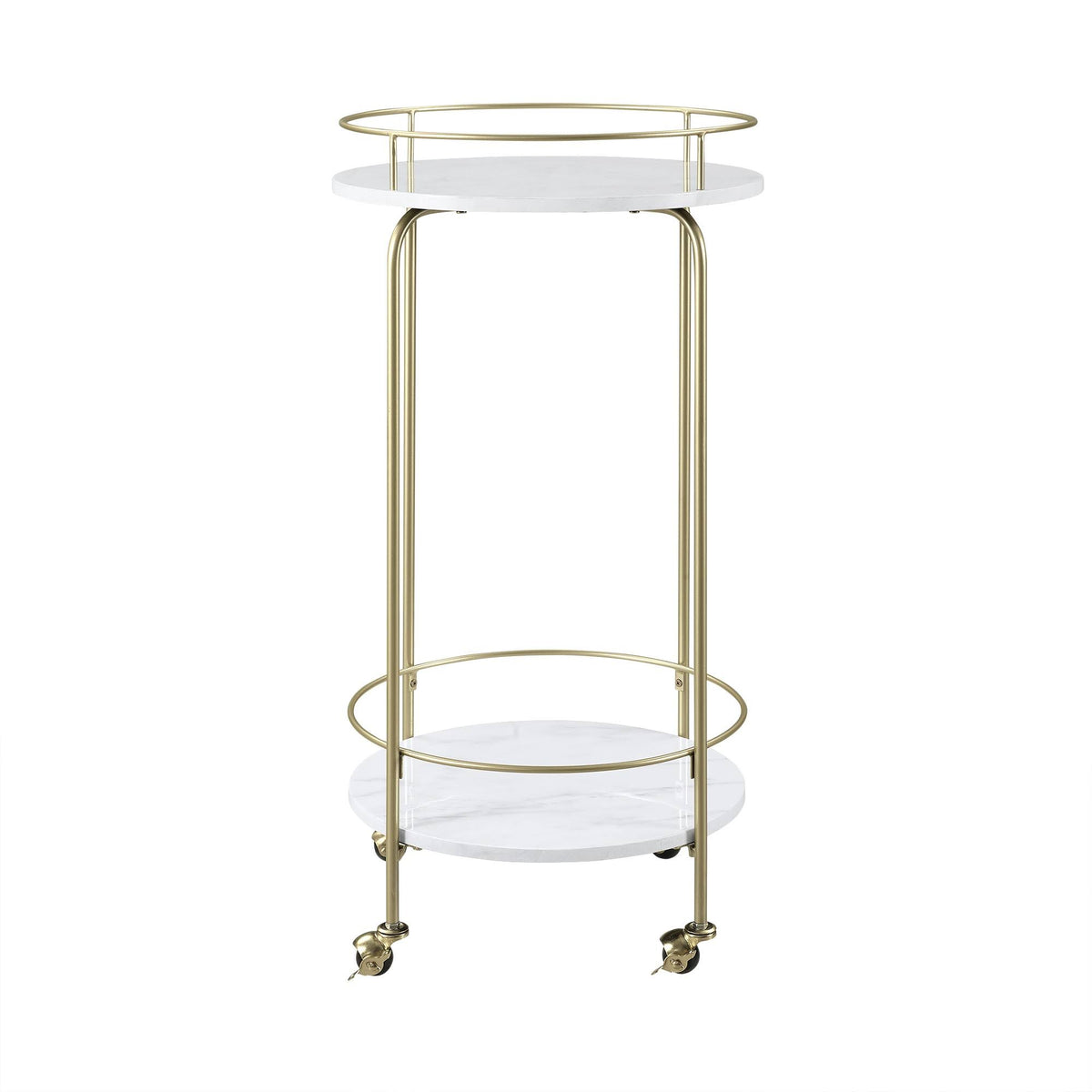 Faux Marble Bar Cart J3912