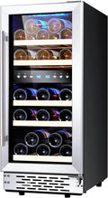 15 Inch Dual Zone Wine Cooler Refrigerator X513869