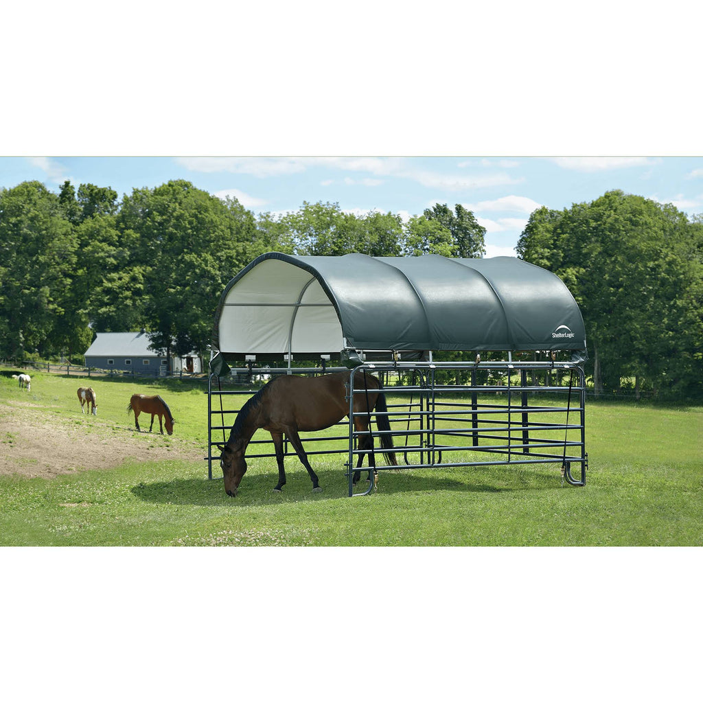 Green Round Corral Shelter Cover T4158