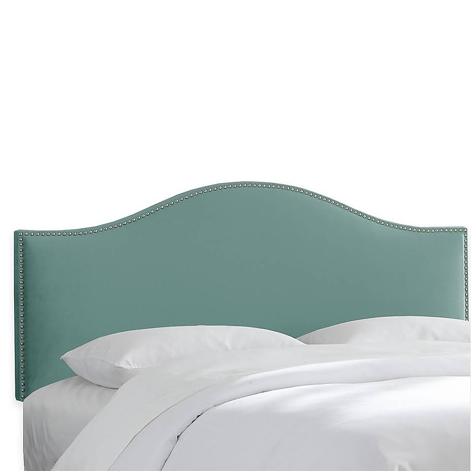 Twin Headboard in Velvet Caribbean Q321892