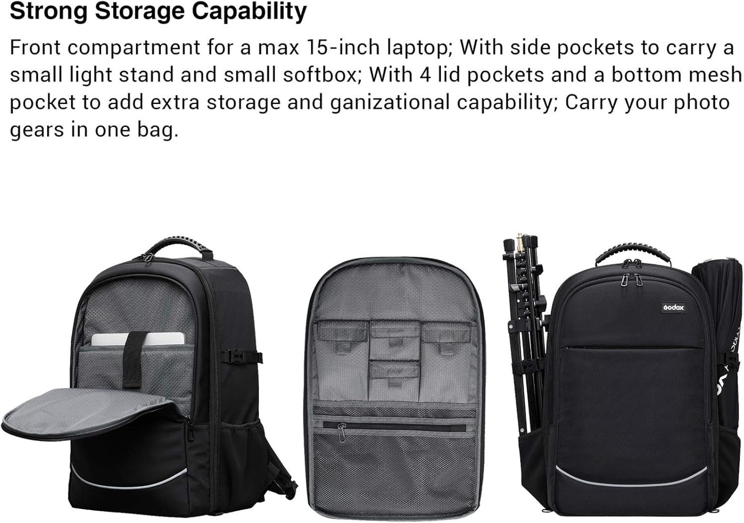 300W 2.4G TTL HSS Photography Lighting Kit F921198