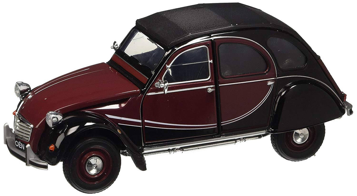 1:24 Scale Metal Dark Red Black Model Car Q6065