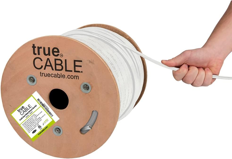 500ft Cat6 Direct Burial Gel Filled Bulk Ethernet Cable O21034