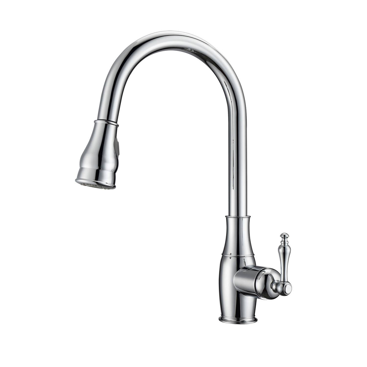 Polished Chrome Kitchen Faucet with Pull-Out Spray M97450