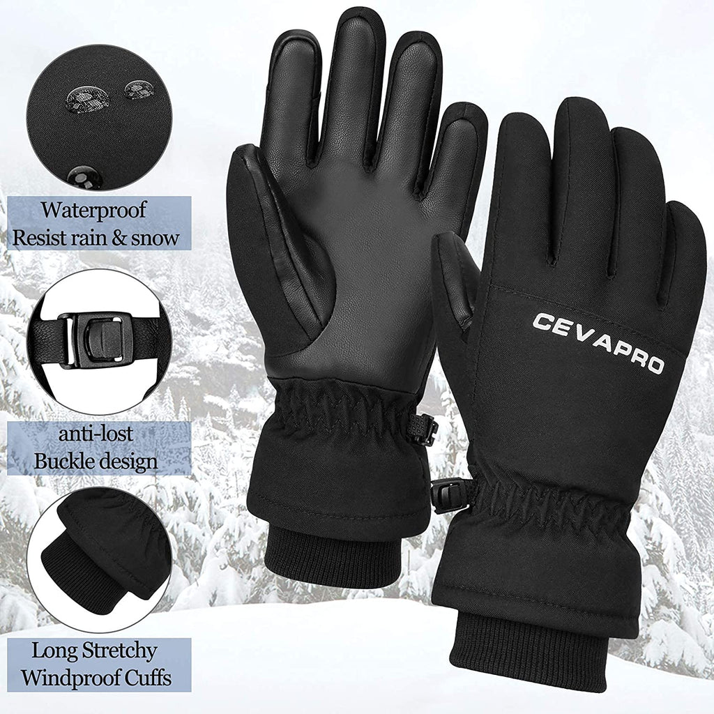 Waterproof Thermal Kids Ski Gloves W343683
