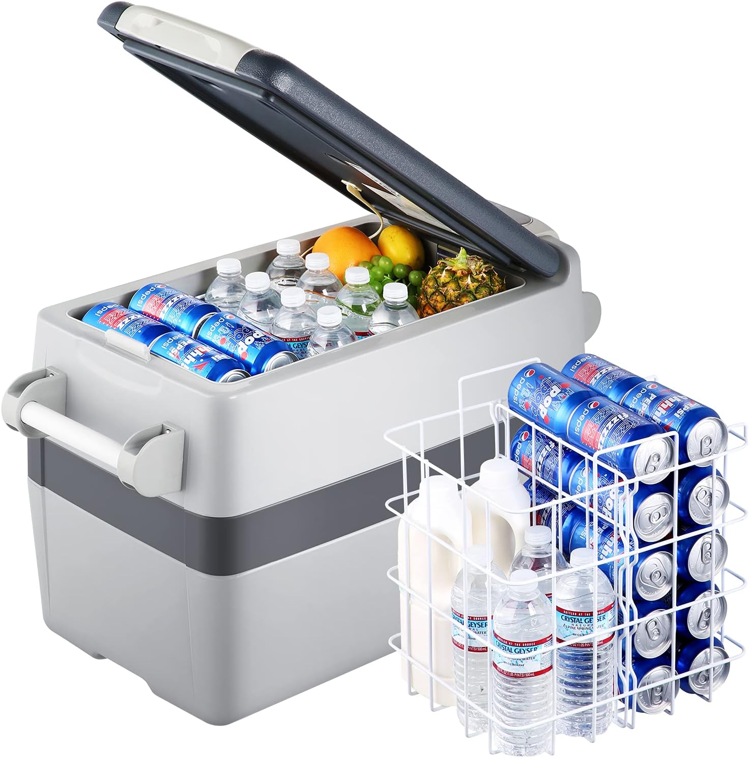 Portable 12V Compressor Refrigerator Freezer, Dual Zone, 43 Quarts L725120