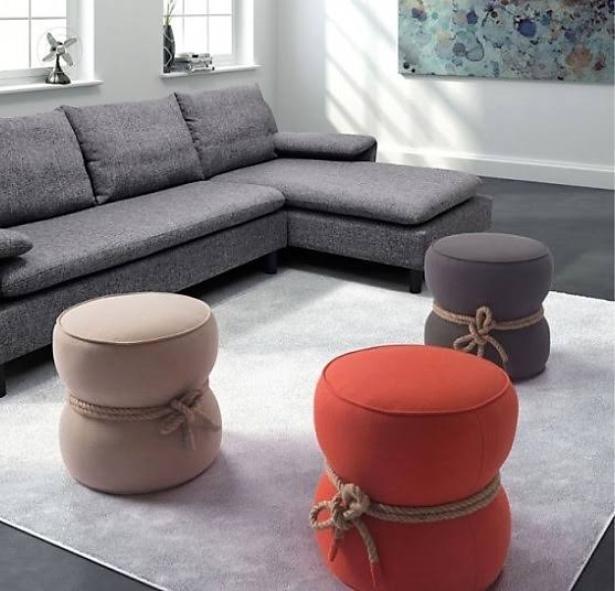 Orange Ottoman V5617