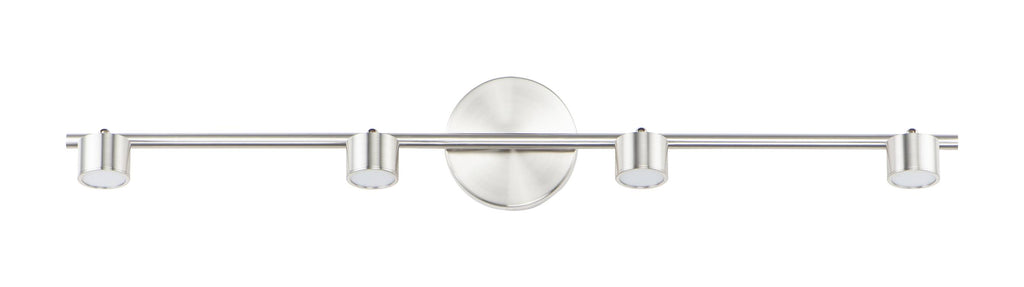 Satin Nickel 4-Light Fixed Rail Track Light U494020