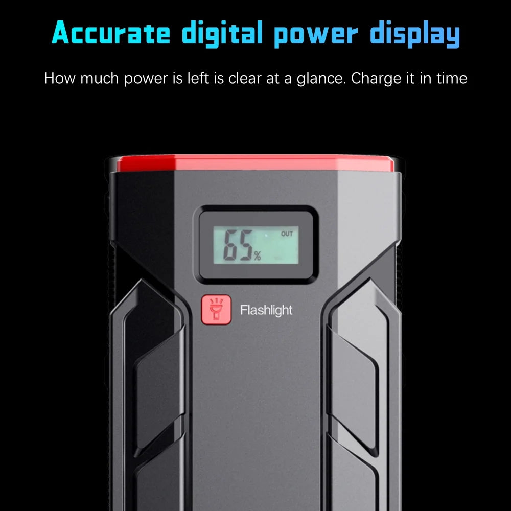 600A Portable Car Battery Jump Starter with Smart Jumper Cables V335536